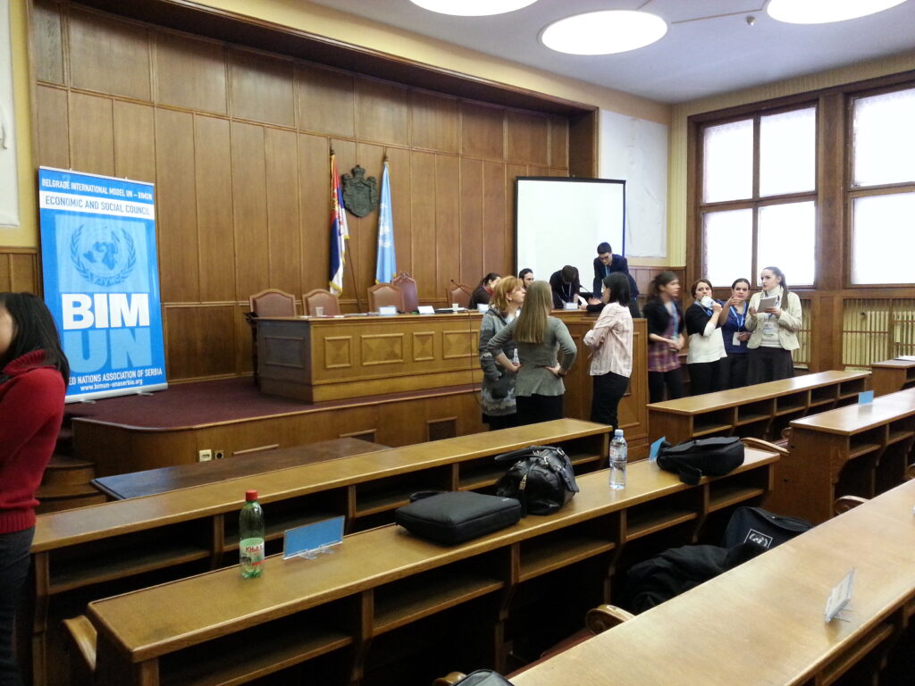 Sidan eg heilt gløymte å ta bilete frå Diasporadepartementet, der vi hadde møta våre, får vi gå med det nest beste: bilete frå ECOSOC-gruppa sin sal.