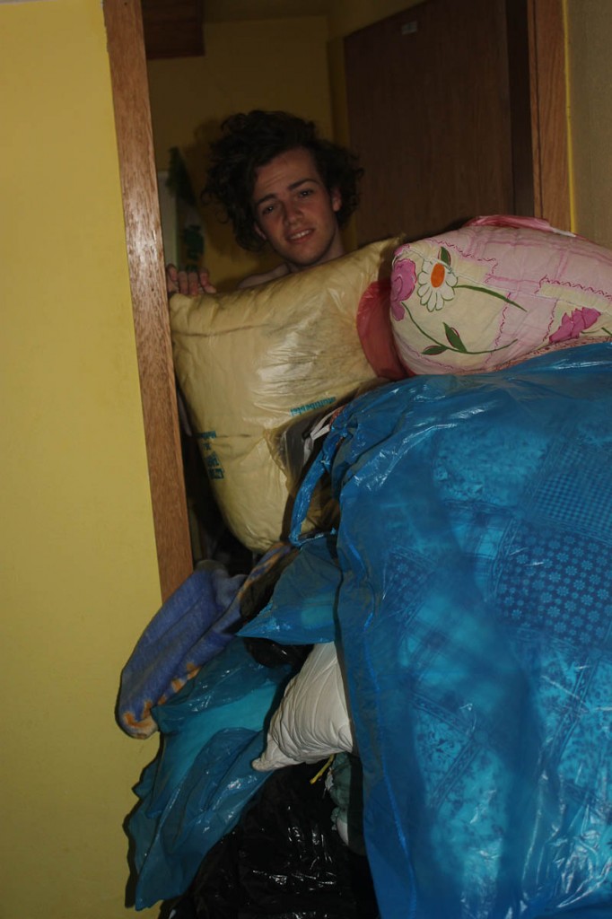 Jochem hadde ein litt vanskeleg start på morgonen...