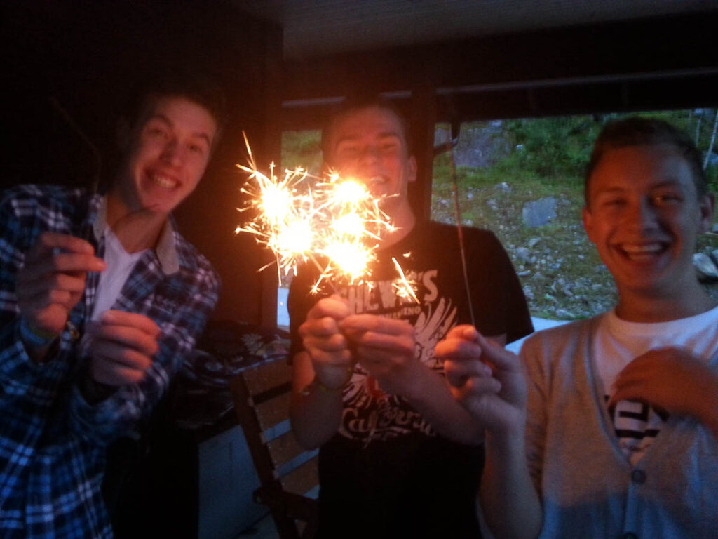 Stjernesprutarar er nesten like kult som fyrvekeri...